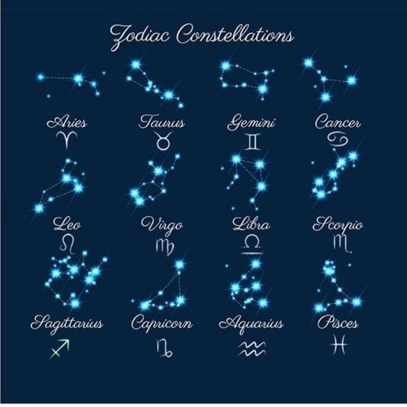 Aquarius ♒️ Constellation Gold Pendant Necklace Zodiac Aquarius - Picture 7 of 7